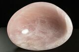 Polished Rose Quartz Bowl #304622-1